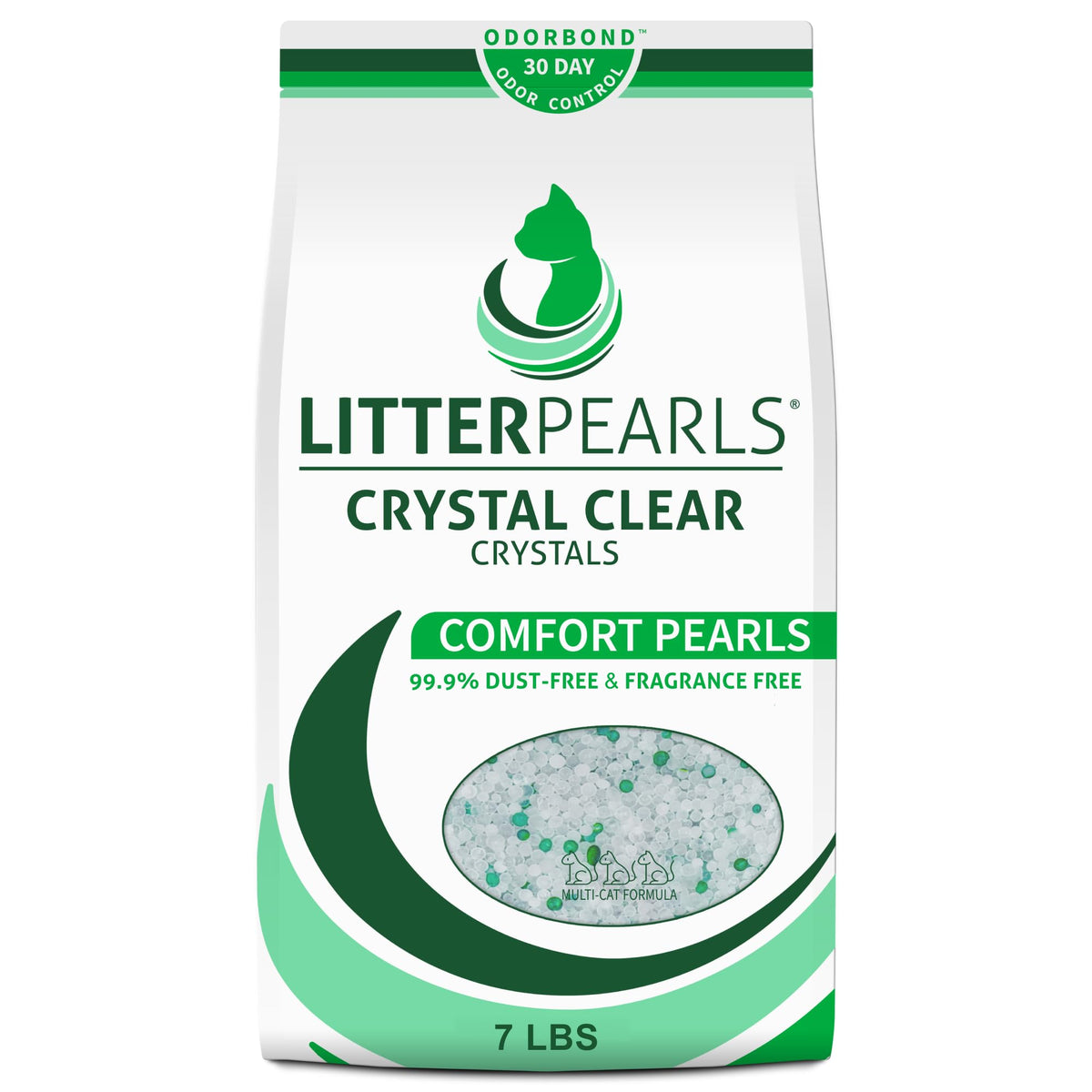 Unscented Non-Clumping Crystal Cat Litter, 7 lb Y3816