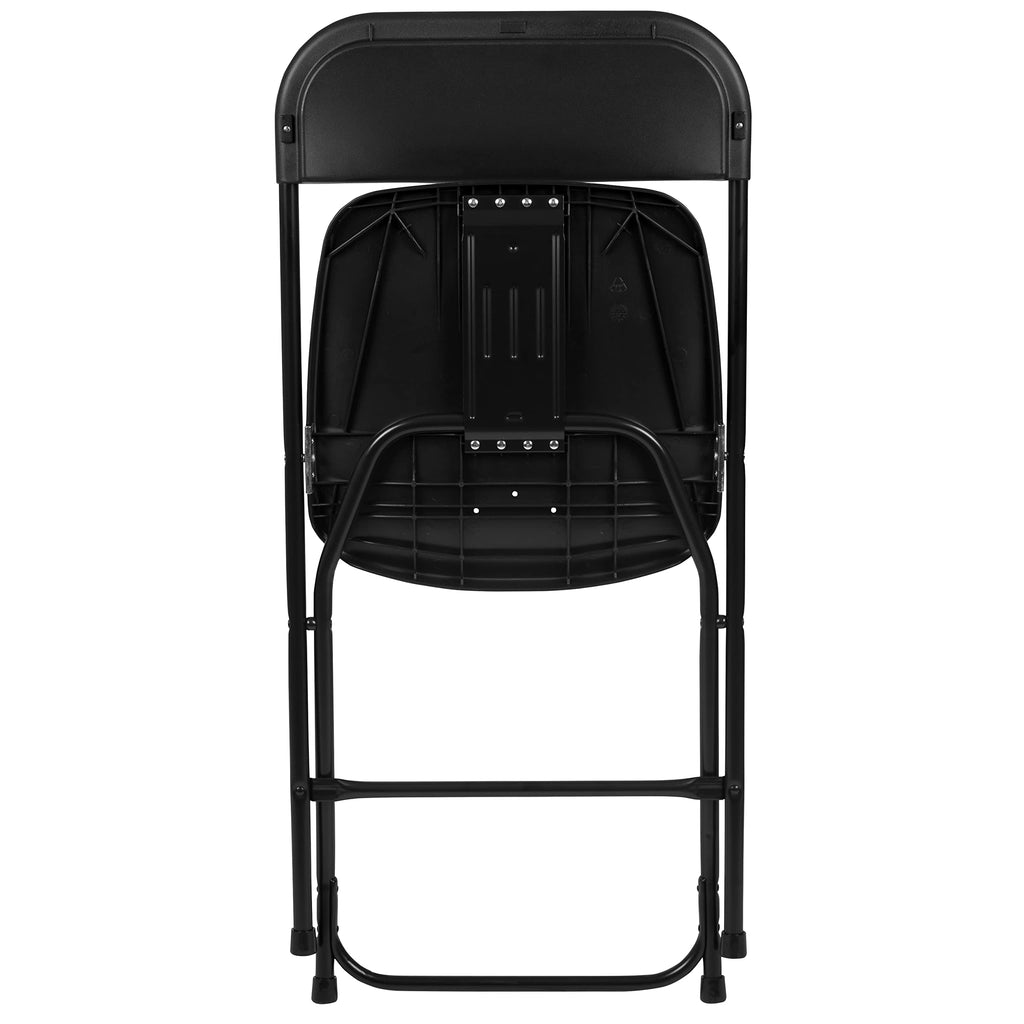 Black Plastic Folding Chair 10-Pack E856