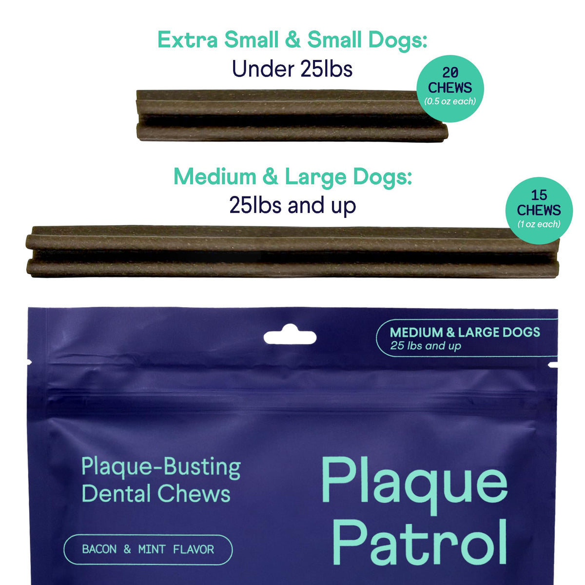 Dental Chews for Dogs 25+ lbs Y15107