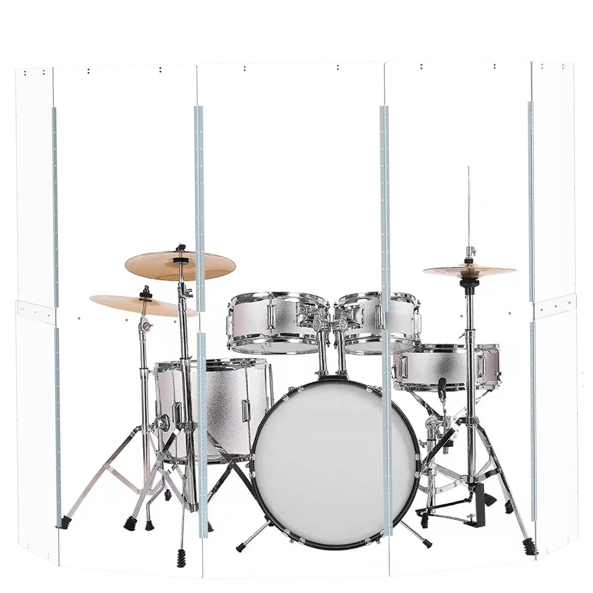 Portable Drum Shield Panels 5-Panels 2ft x 5ft N60129