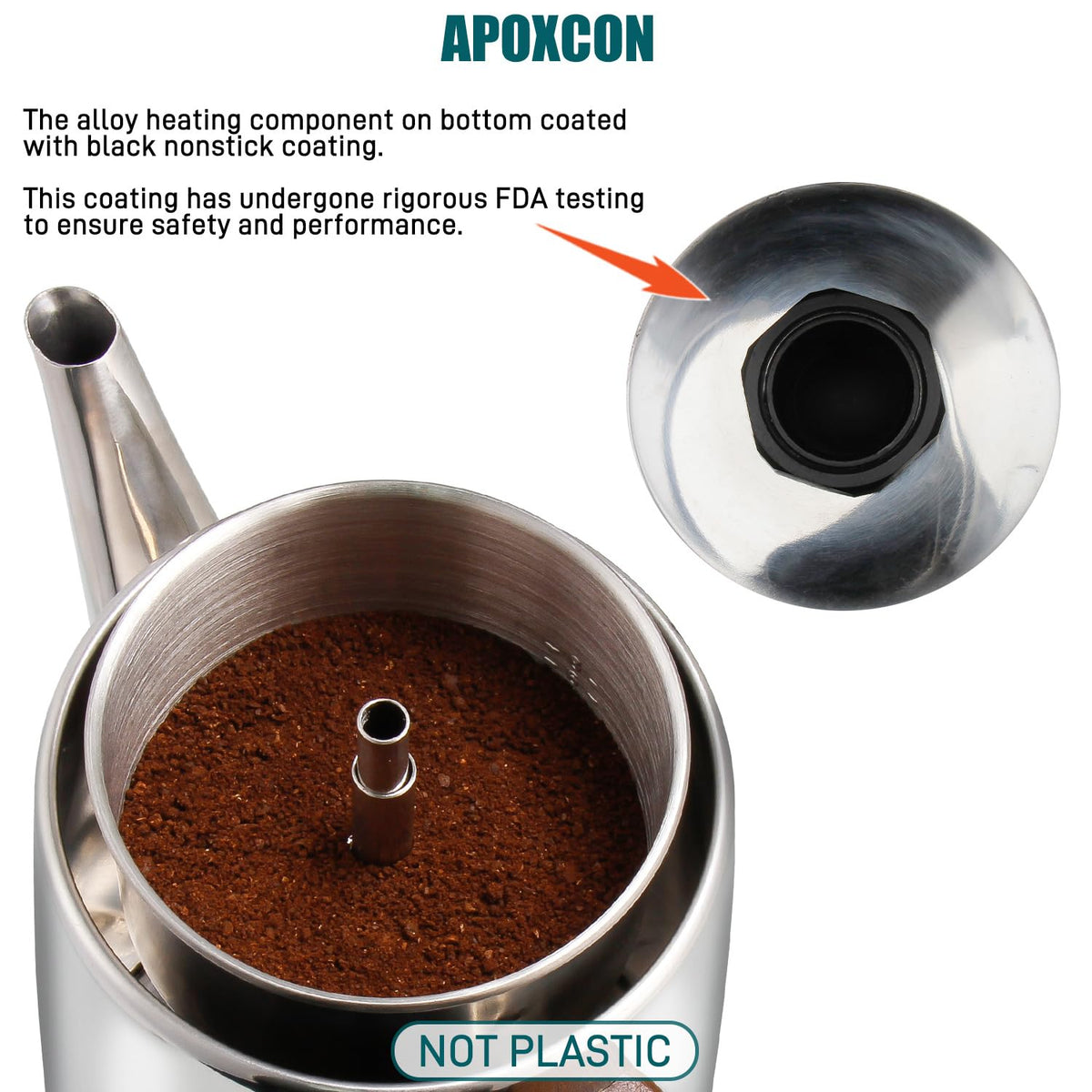 Electric Stainless Steel Coffee Percolator 8 Cup Y4697