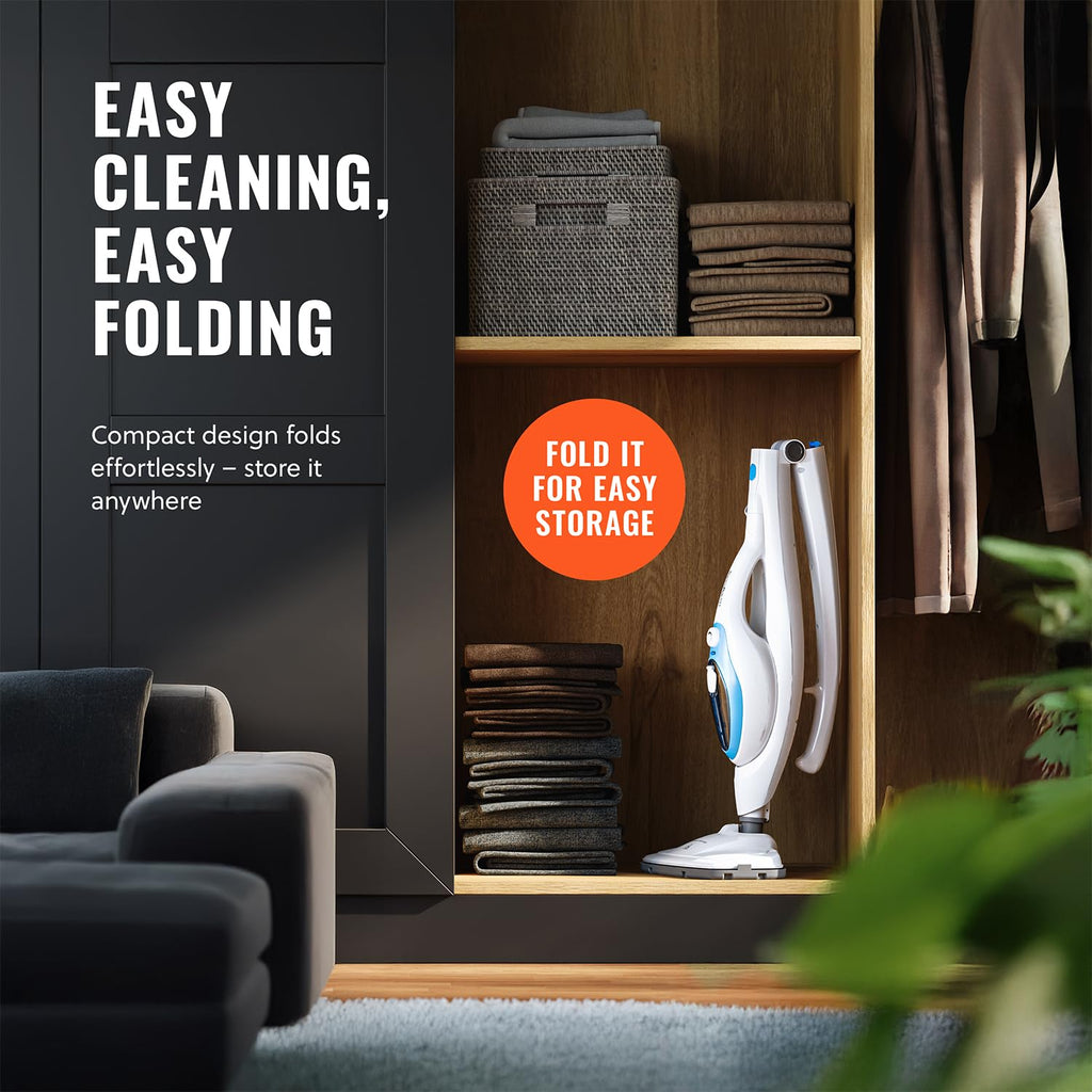 10-in-1 Steam Mop with Detachable Handheld Steam Cleaner A3403
