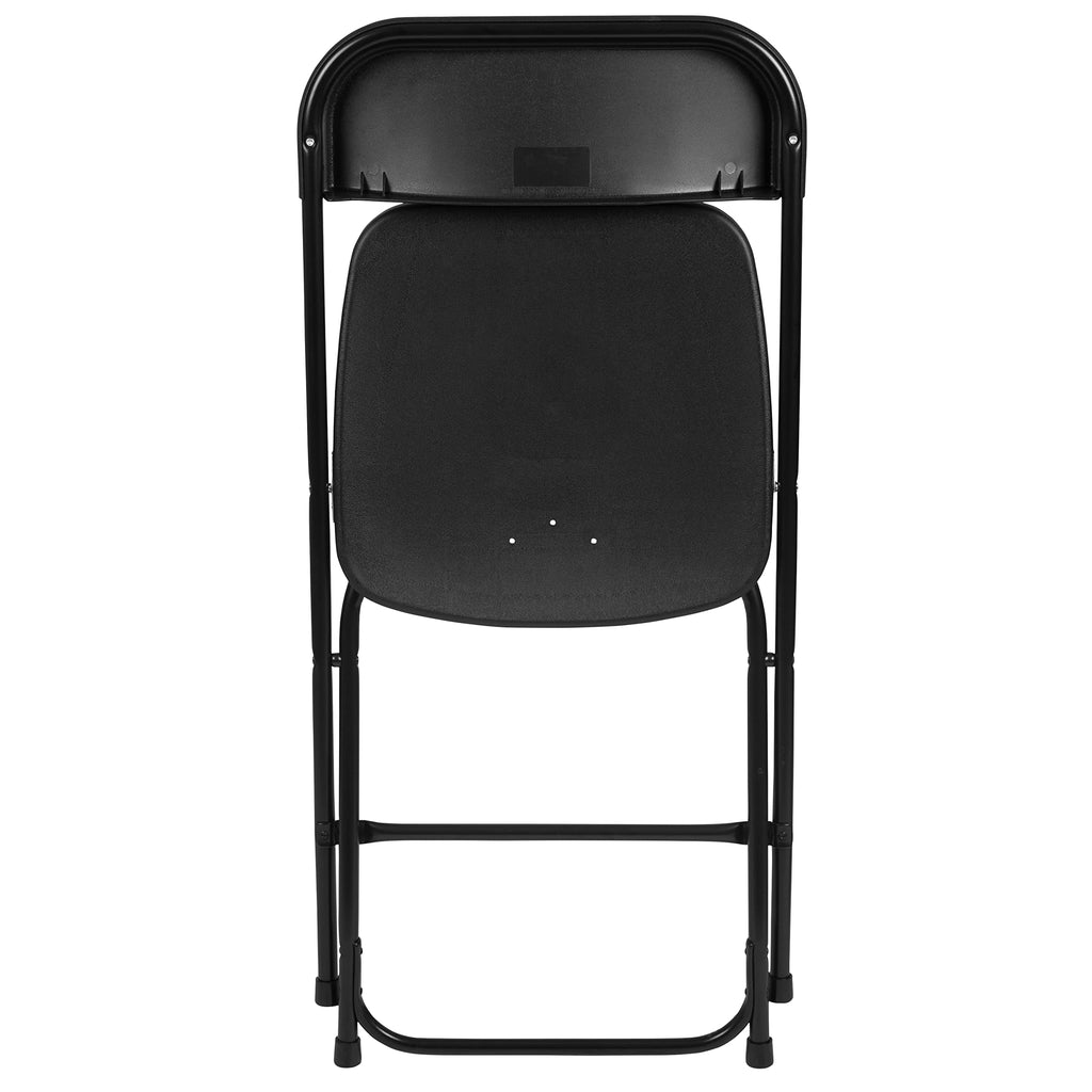 Black Plastic Folding Chair 10-Pack E856
