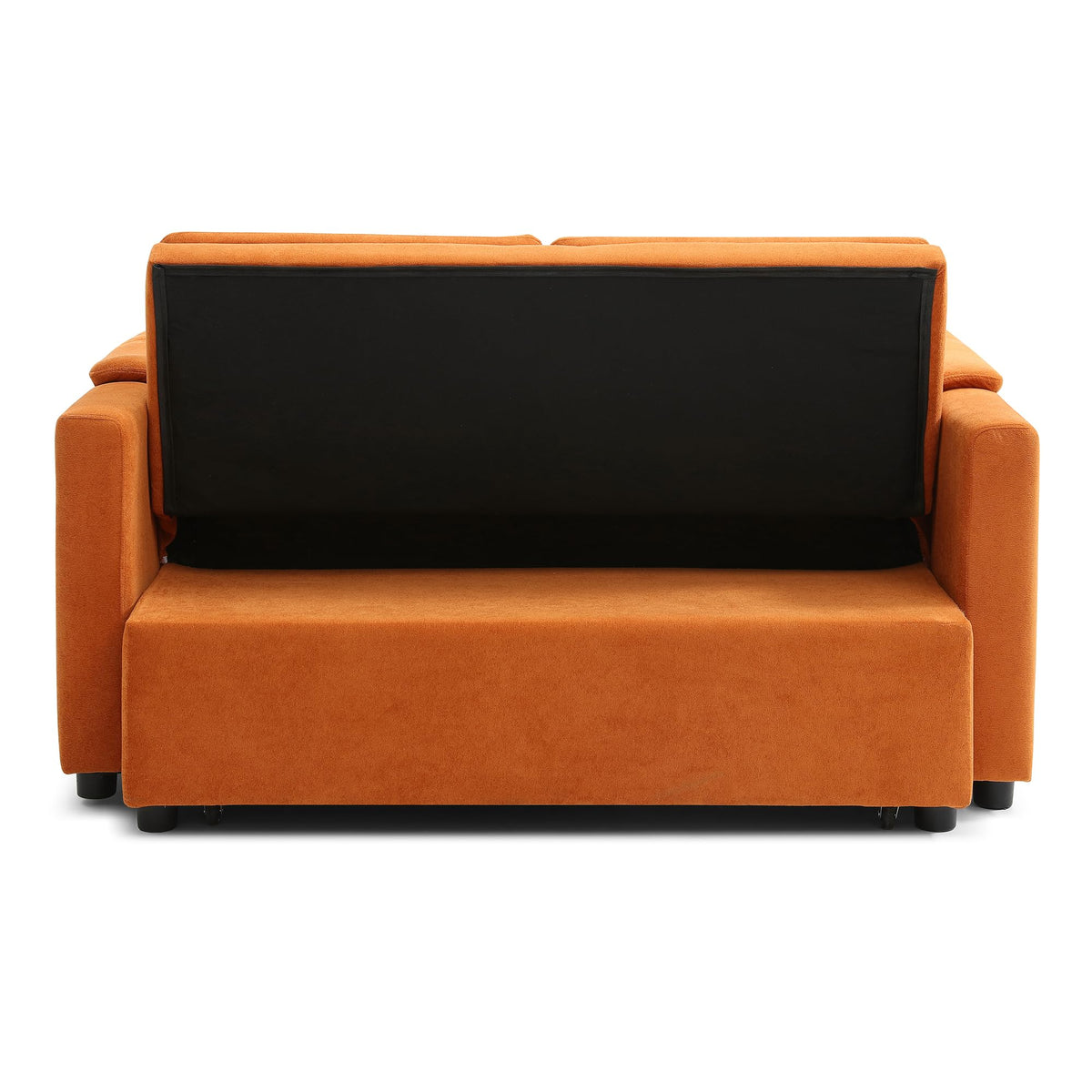 Orange Velvet Sleeper Sofa Y912