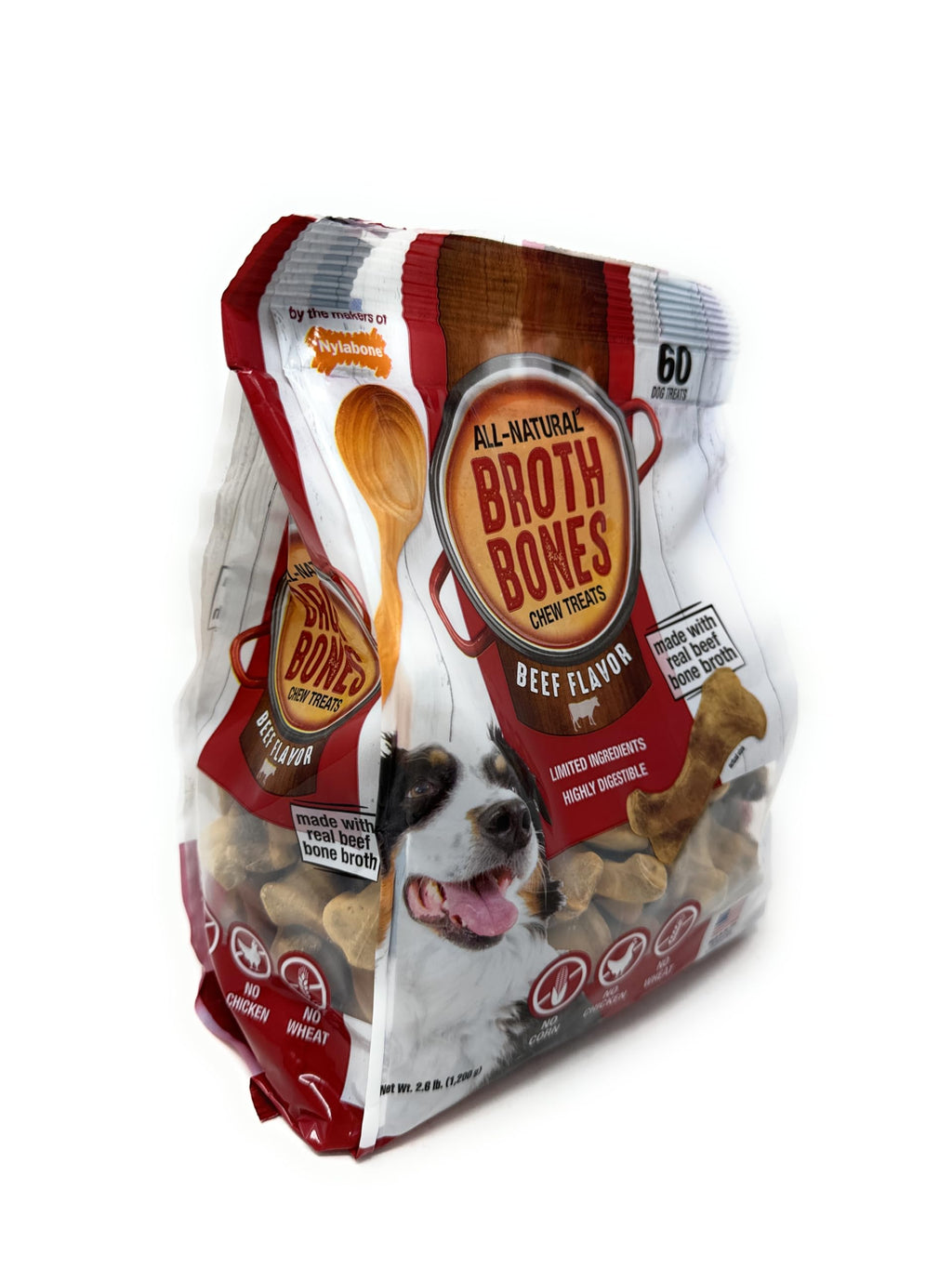 Beef Broth Bones for Dogs 60 Count E969