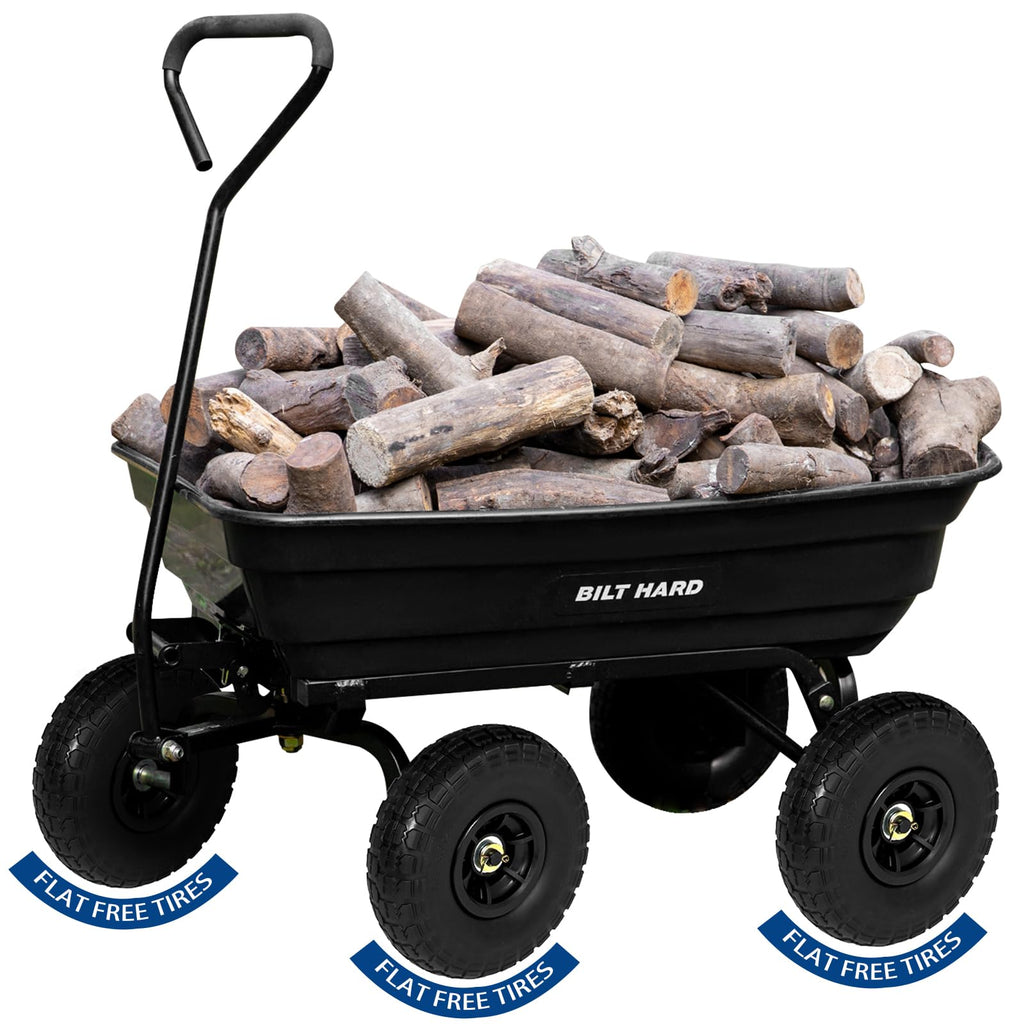 Poly Garden Dump Cart 600 lbs 4 Cu Ft N63696