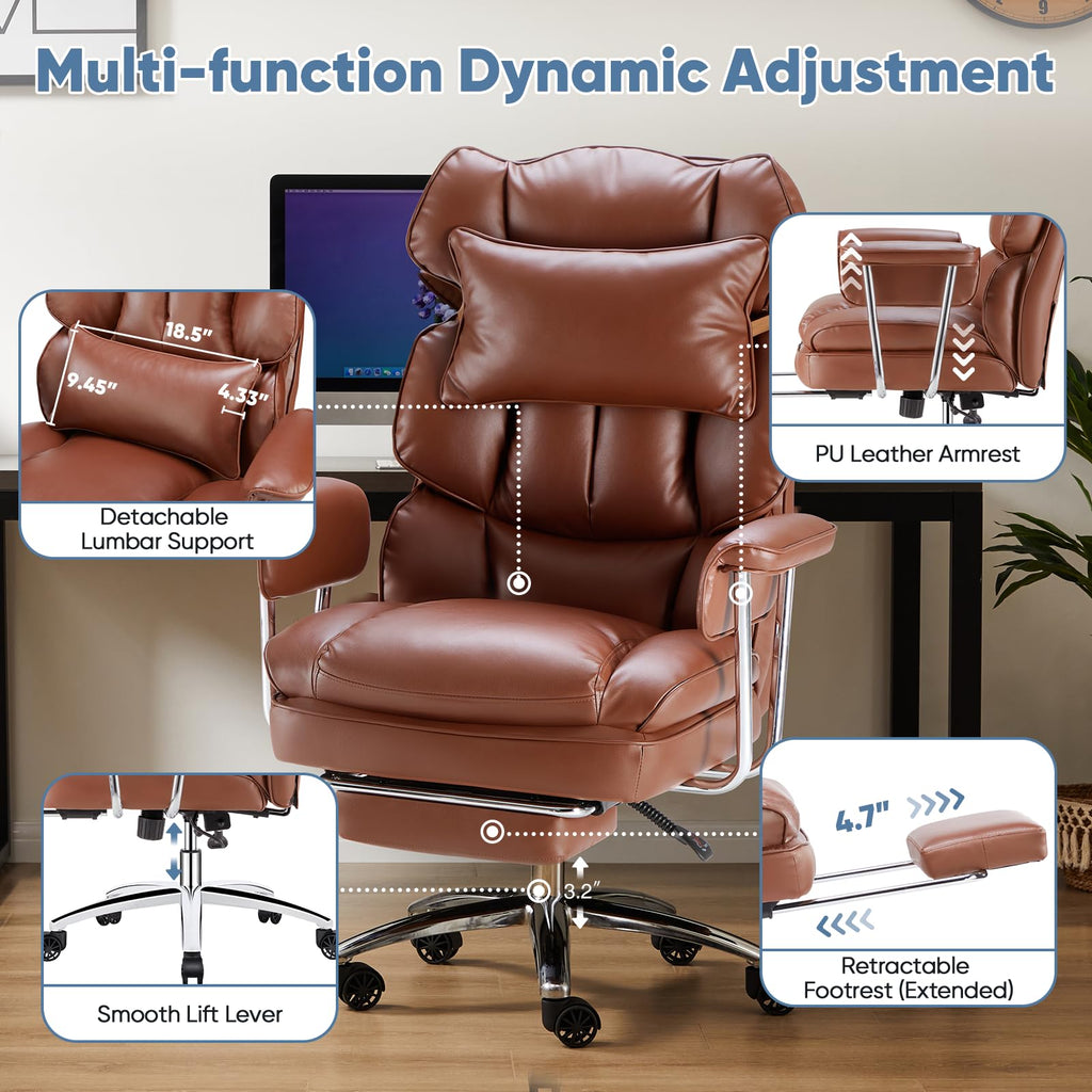 Ergonomic PU Leather Office Chair Q757