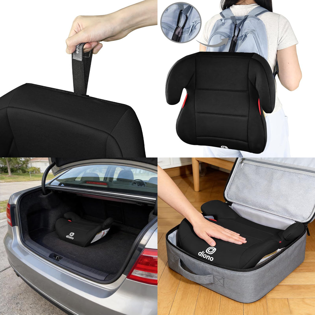 Black Backless Booster Car Seat, Pack of 2 I7271