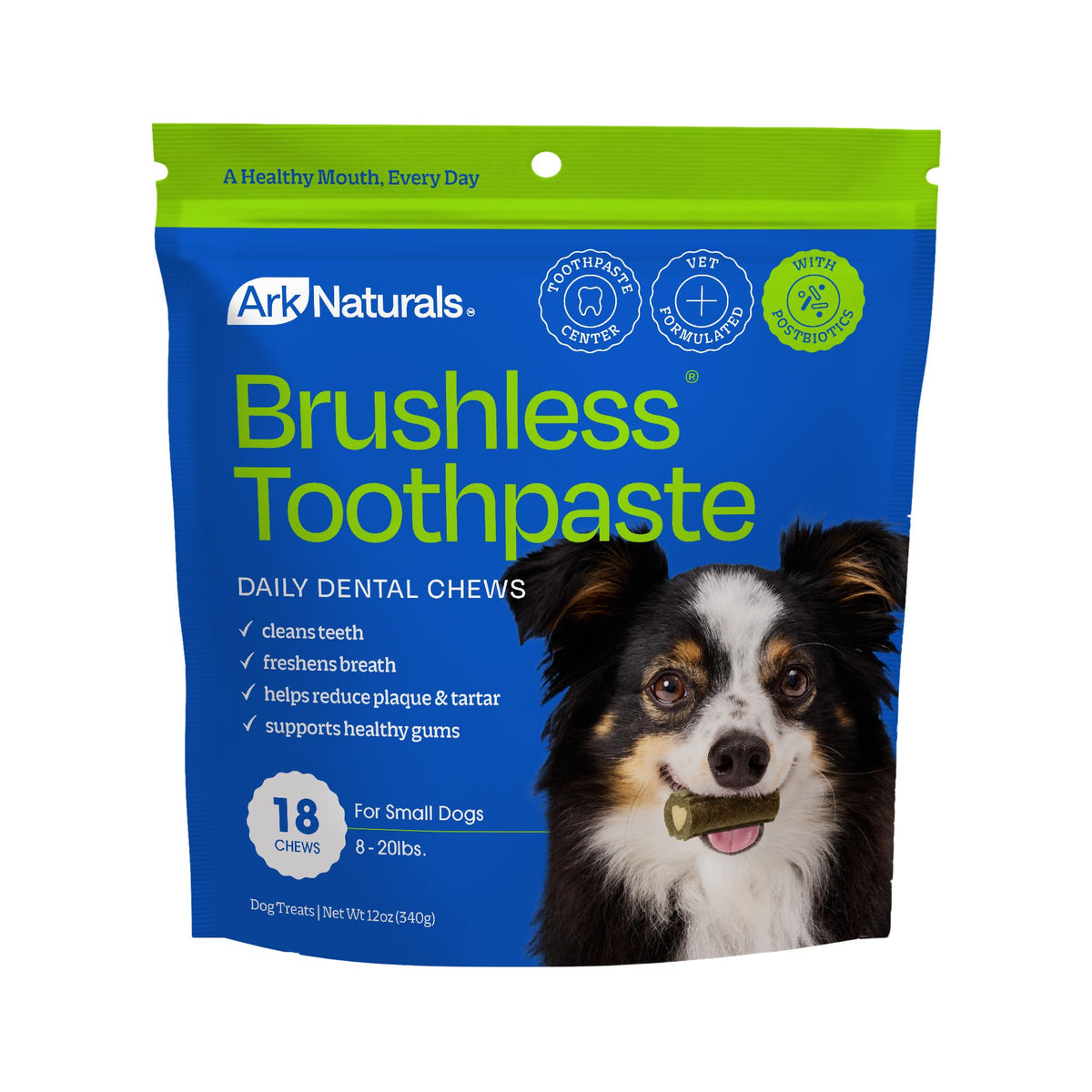 Brushless Toothpaste Dog Dental Treats Small Breeds 18 ct Q9014