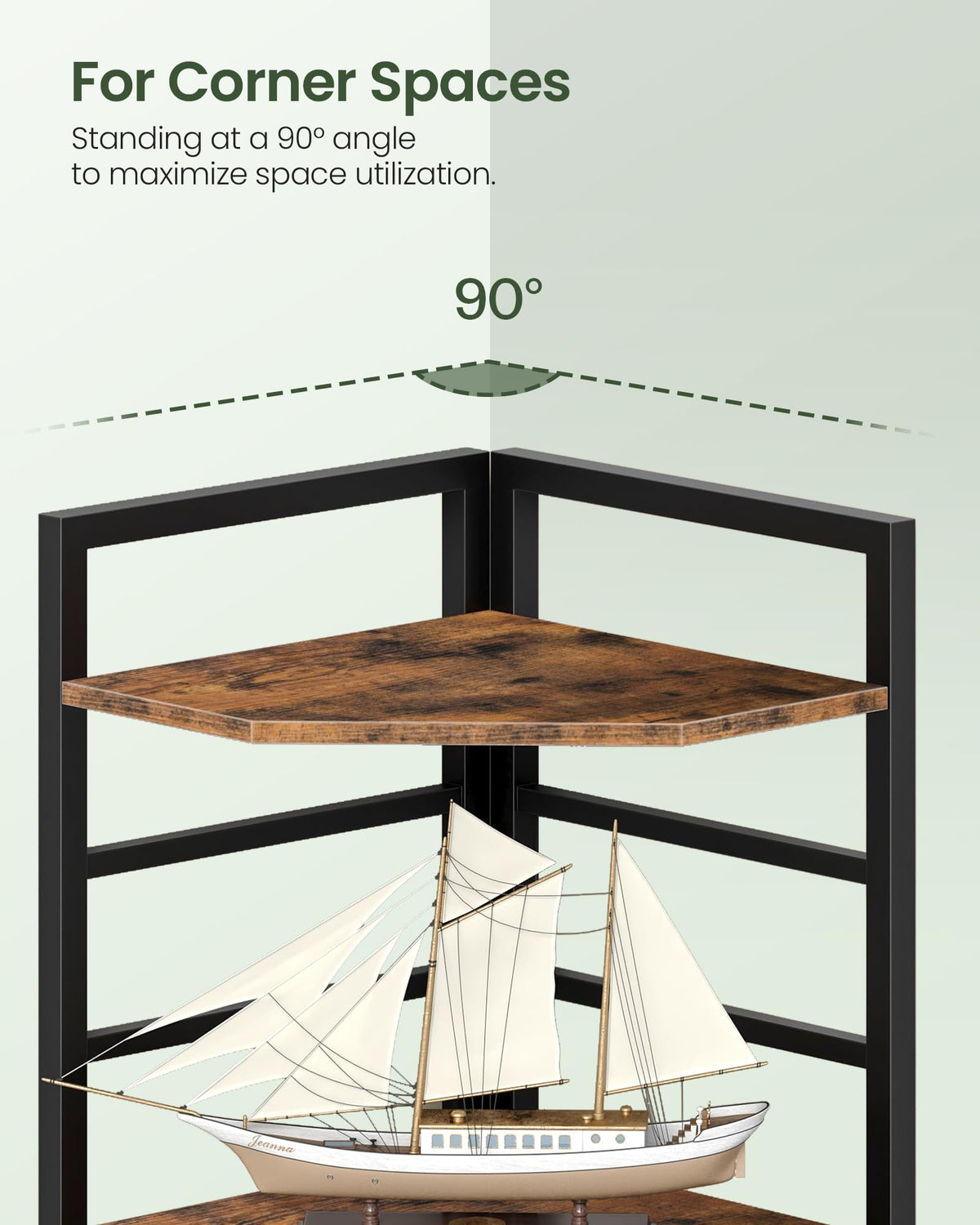 69.3" 5-Tier Corner Bookshelf Q7940