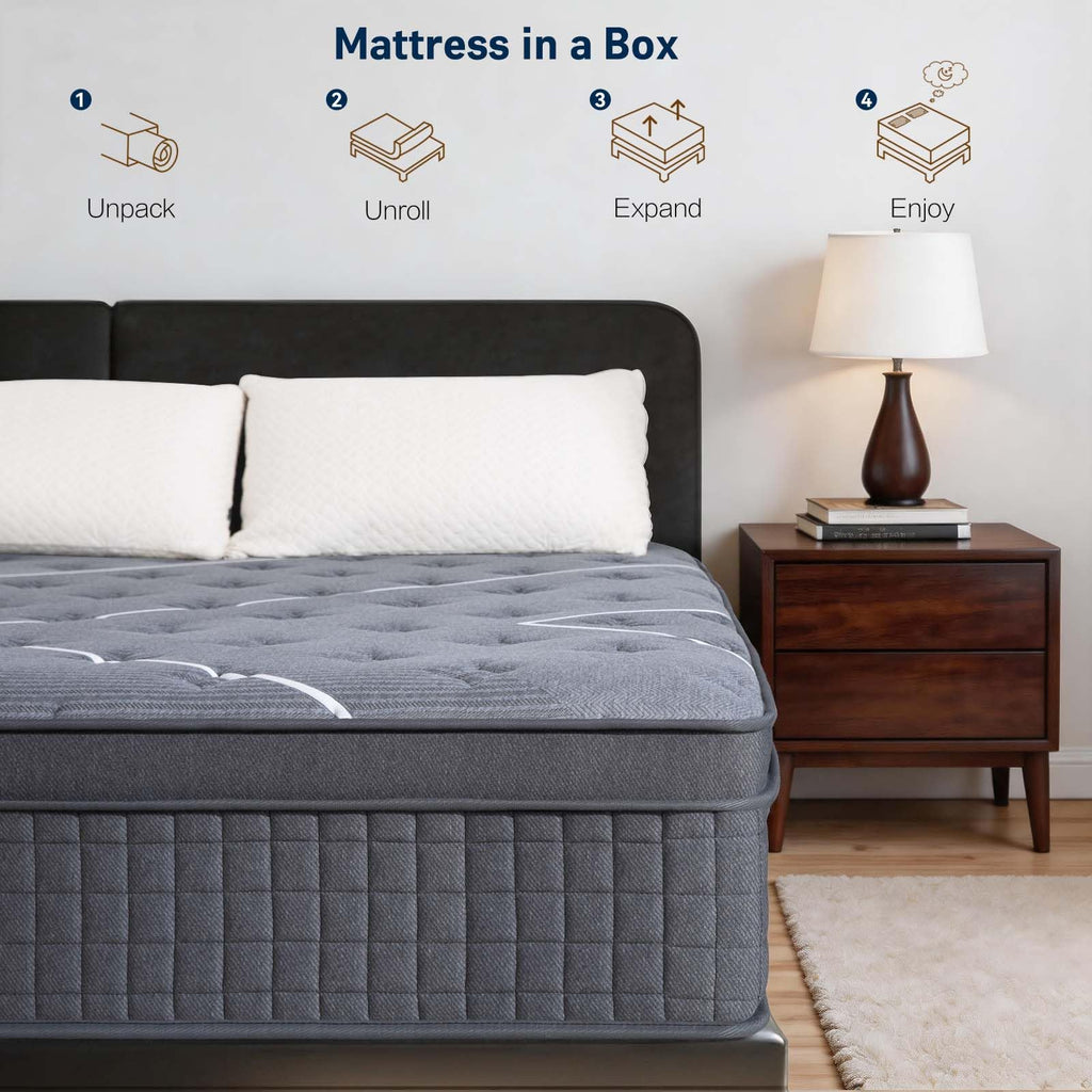 12 Inch Gel Memory Foam Hybrid Mattress O97506