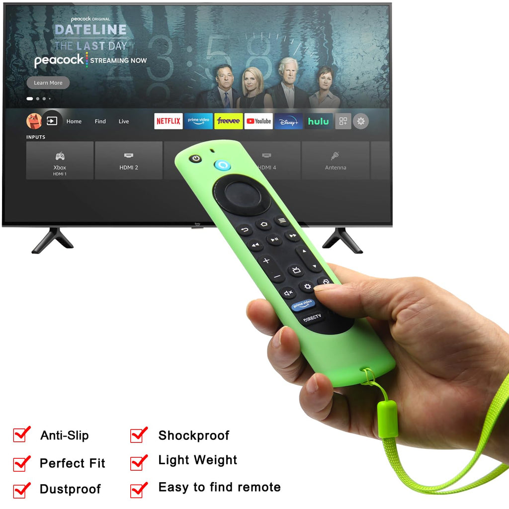 Silicone Remote Case 2pcs Nightglow Green and Blue C6492