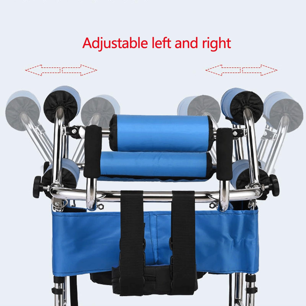 Folding Height-Adjustable Pediatric Walker with Stainless Steel Frame P943978