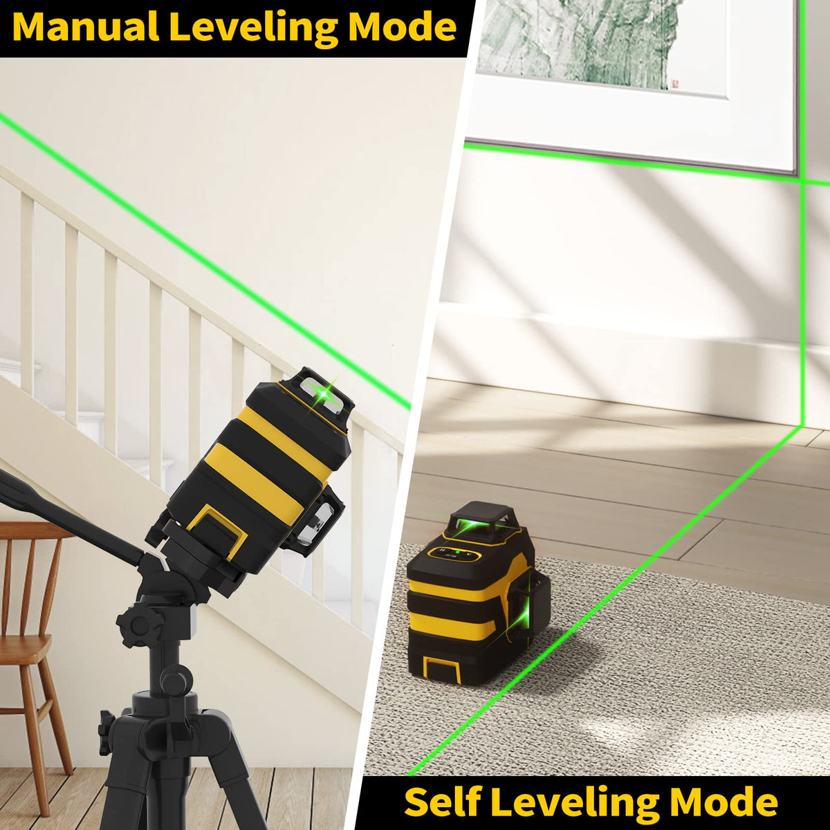 Laser Level with 12 Green Lines E813