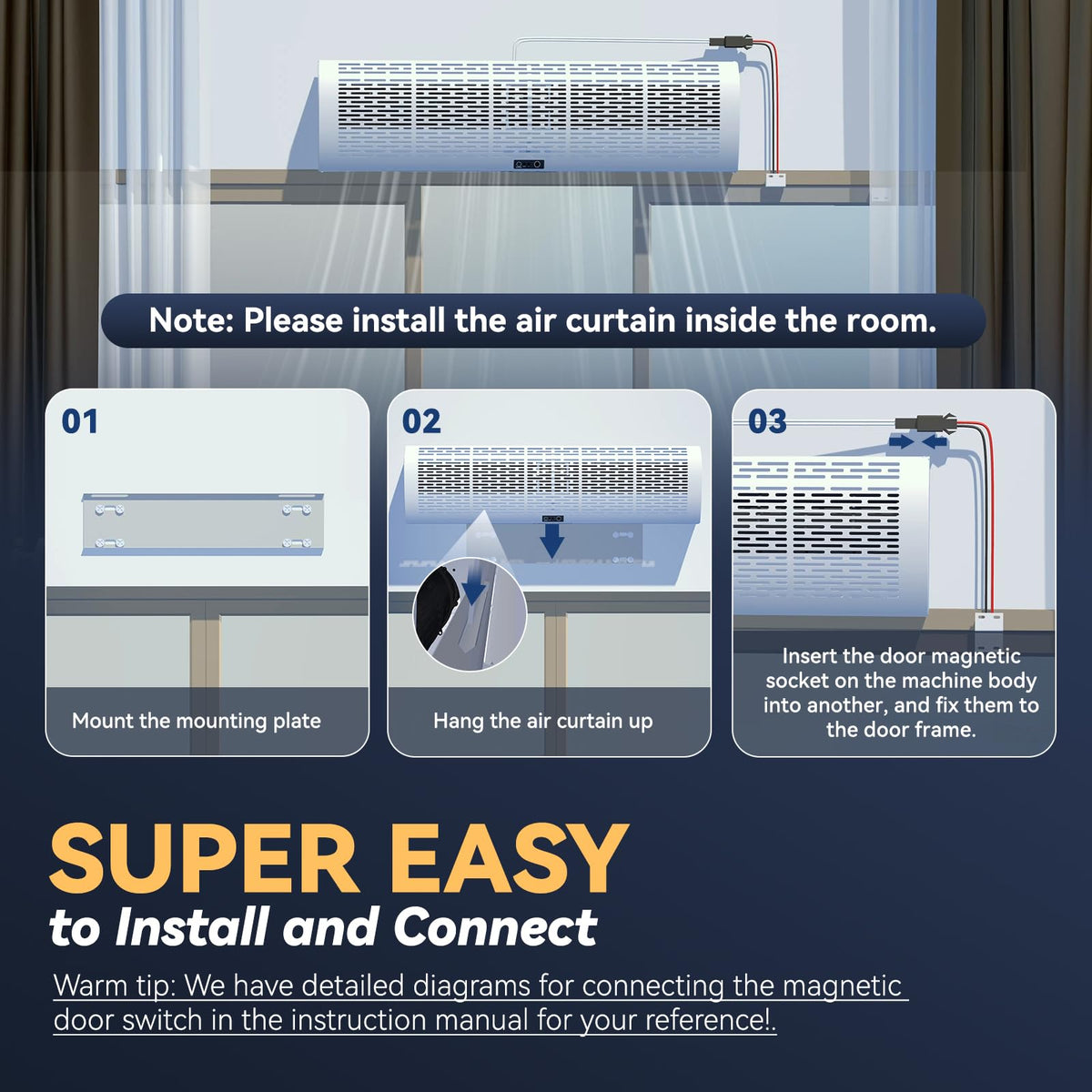 36 Inch 2 Speeds Air Curtain D502816