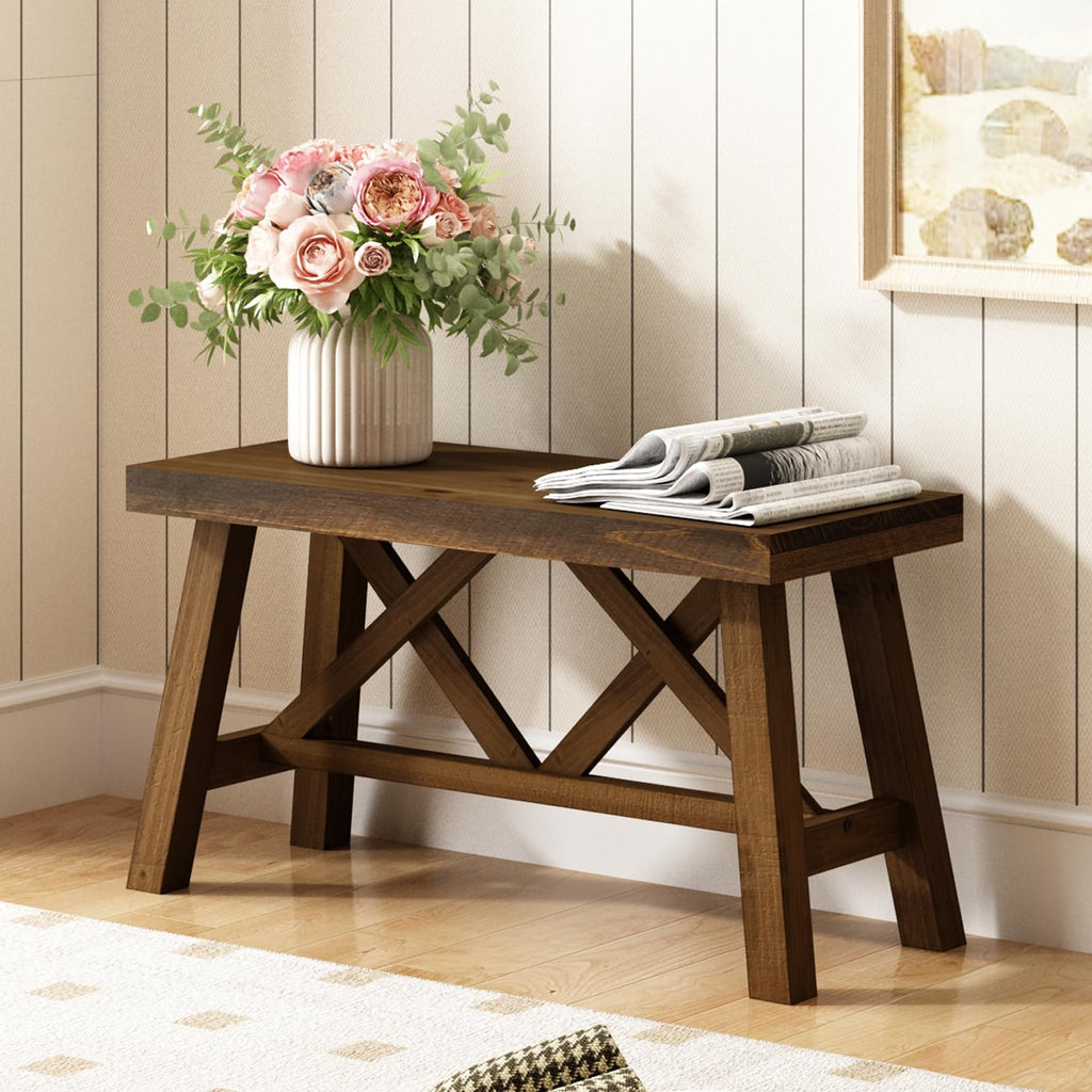 30" Solid Wood Bench O540
