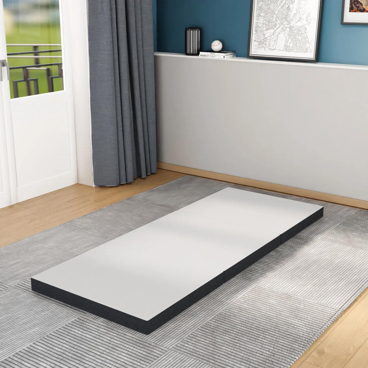 3 Inch Queen Size Tri-Fold Memory Foam Mattress Topper J6534
