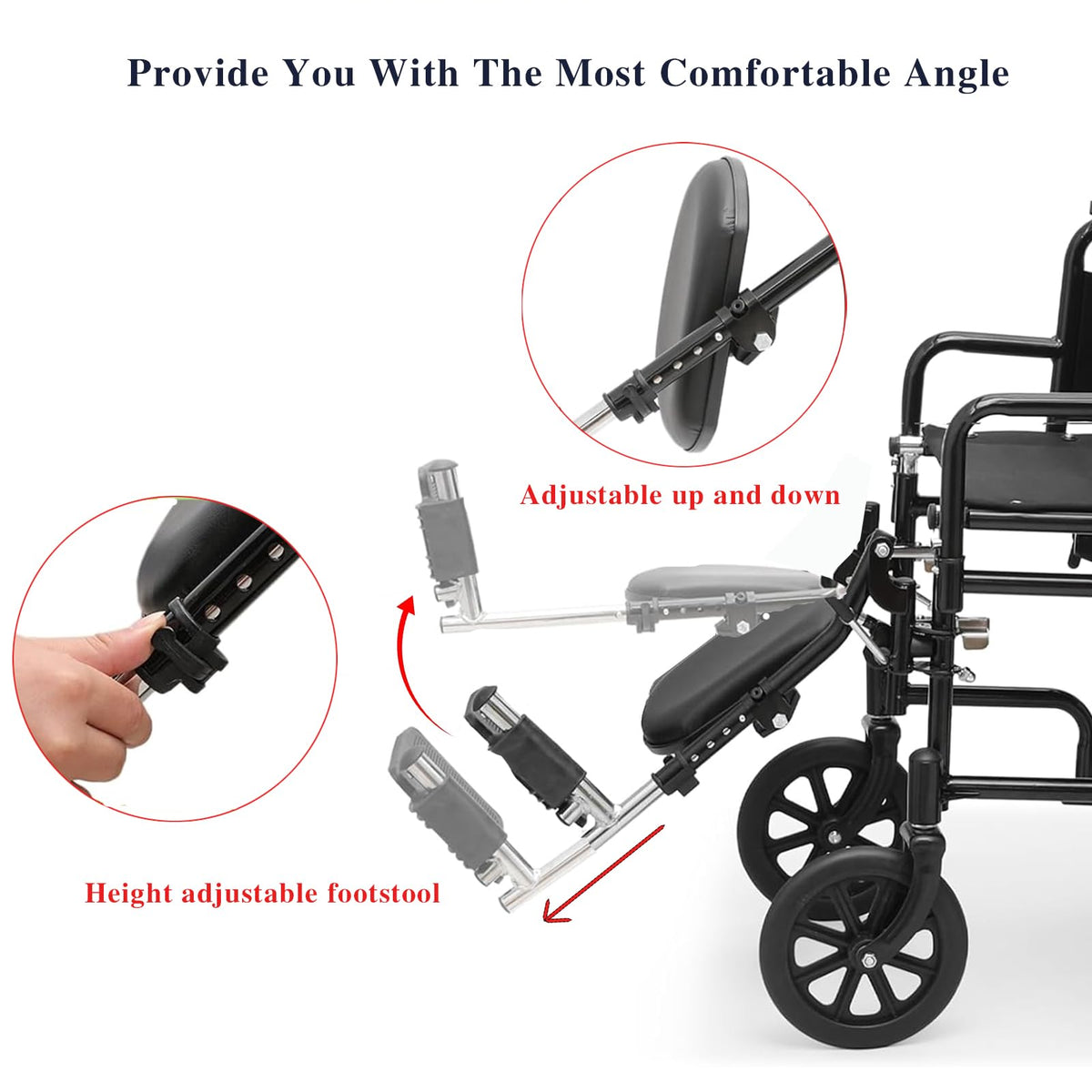 Wheelchair Leg Rest Foot Rest 1 Pair B927467