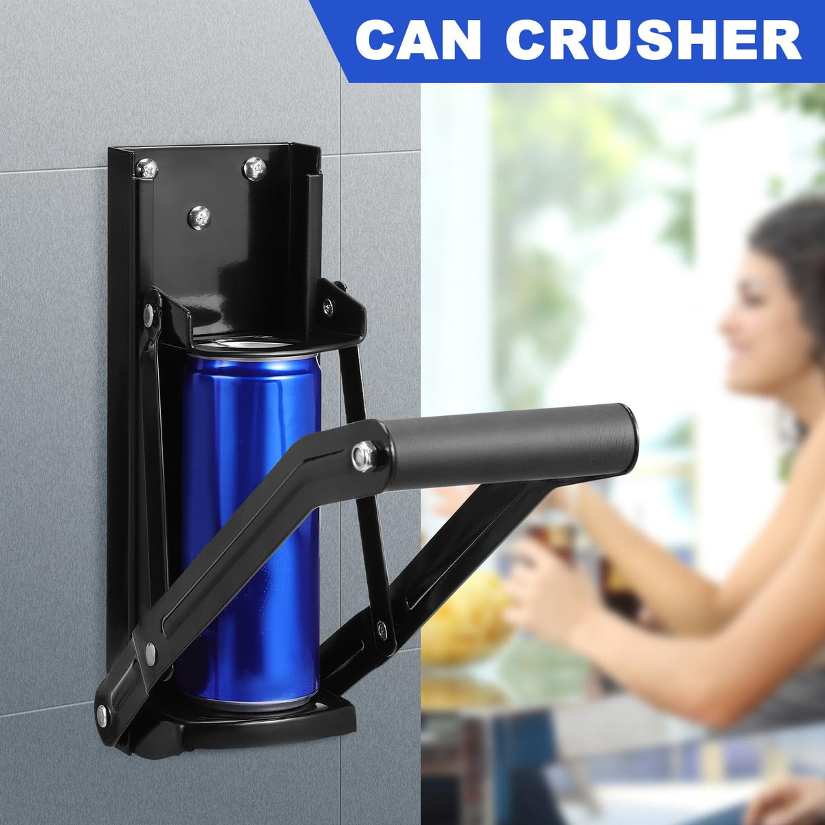 Heavy Duty Stainless Steel Wall Mounted Can Crusher Z4504