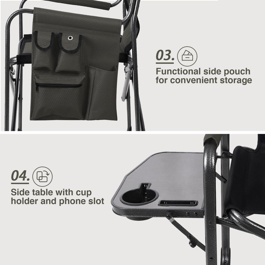 Lightweight Aluminum Director Camping Chair Q42703