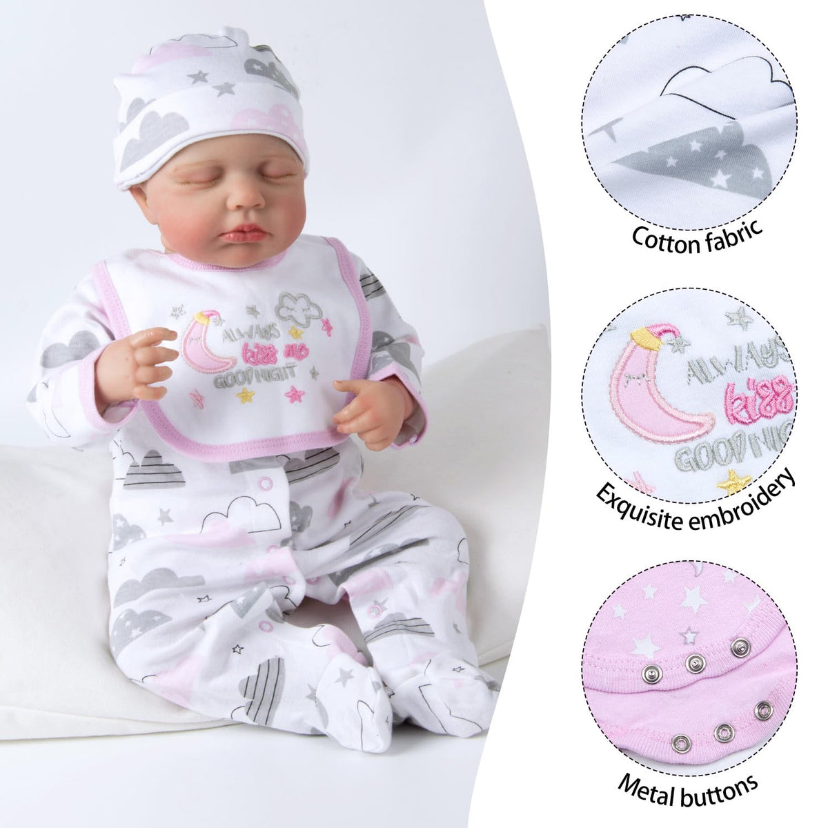 Reborn Baby Doll Clothes 20-22 Inch K28817