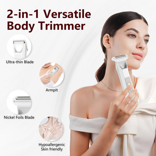 2-in-1 Waterproof Bikini Trimmer C439