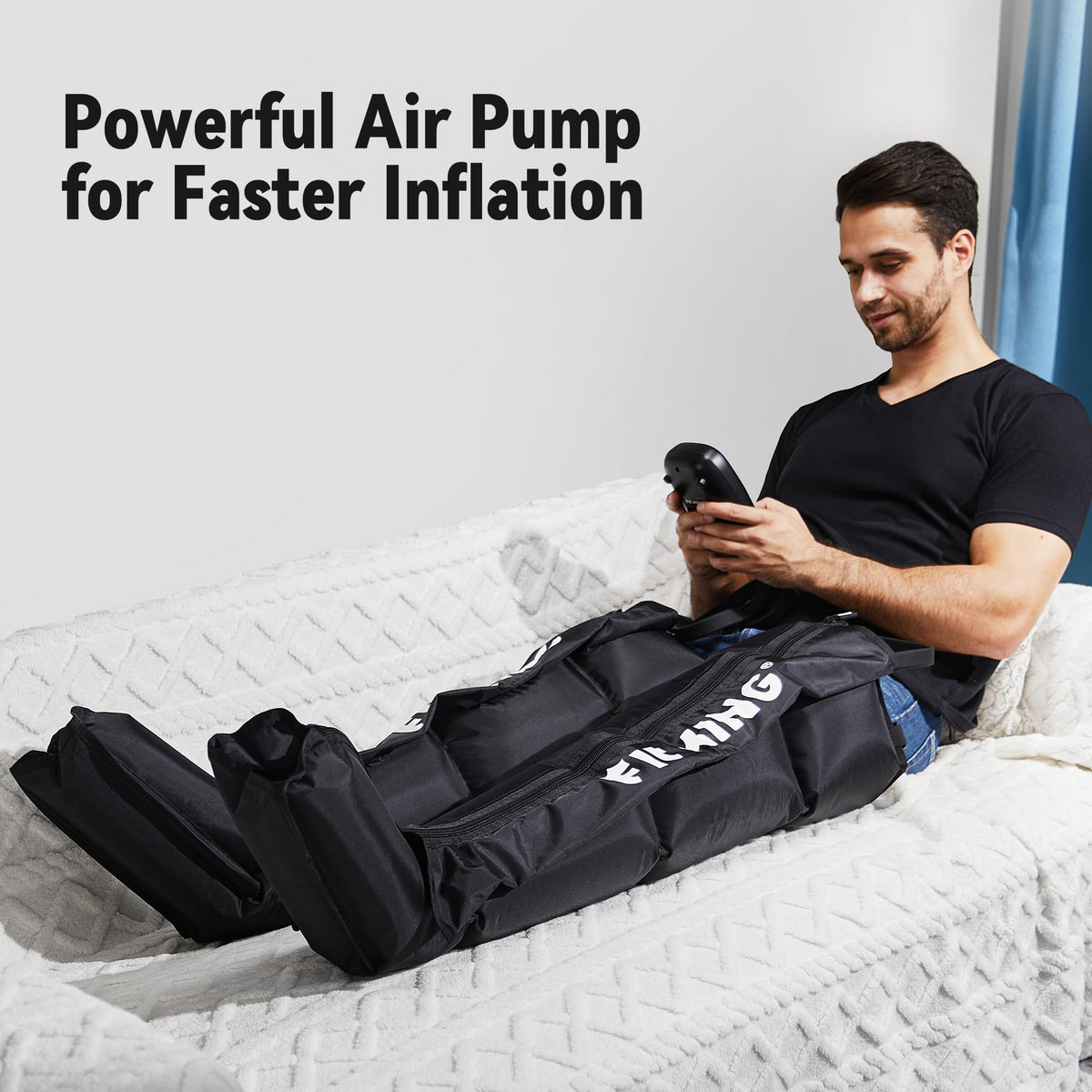 Air Compression Recovery System Full Leg Massager Boots J3581