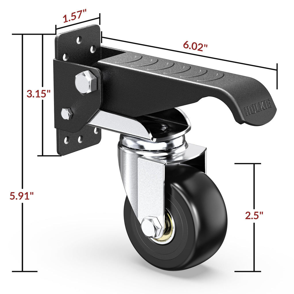 Heavy Duty Retractable Casters 700 lbs 4 Casters M163
