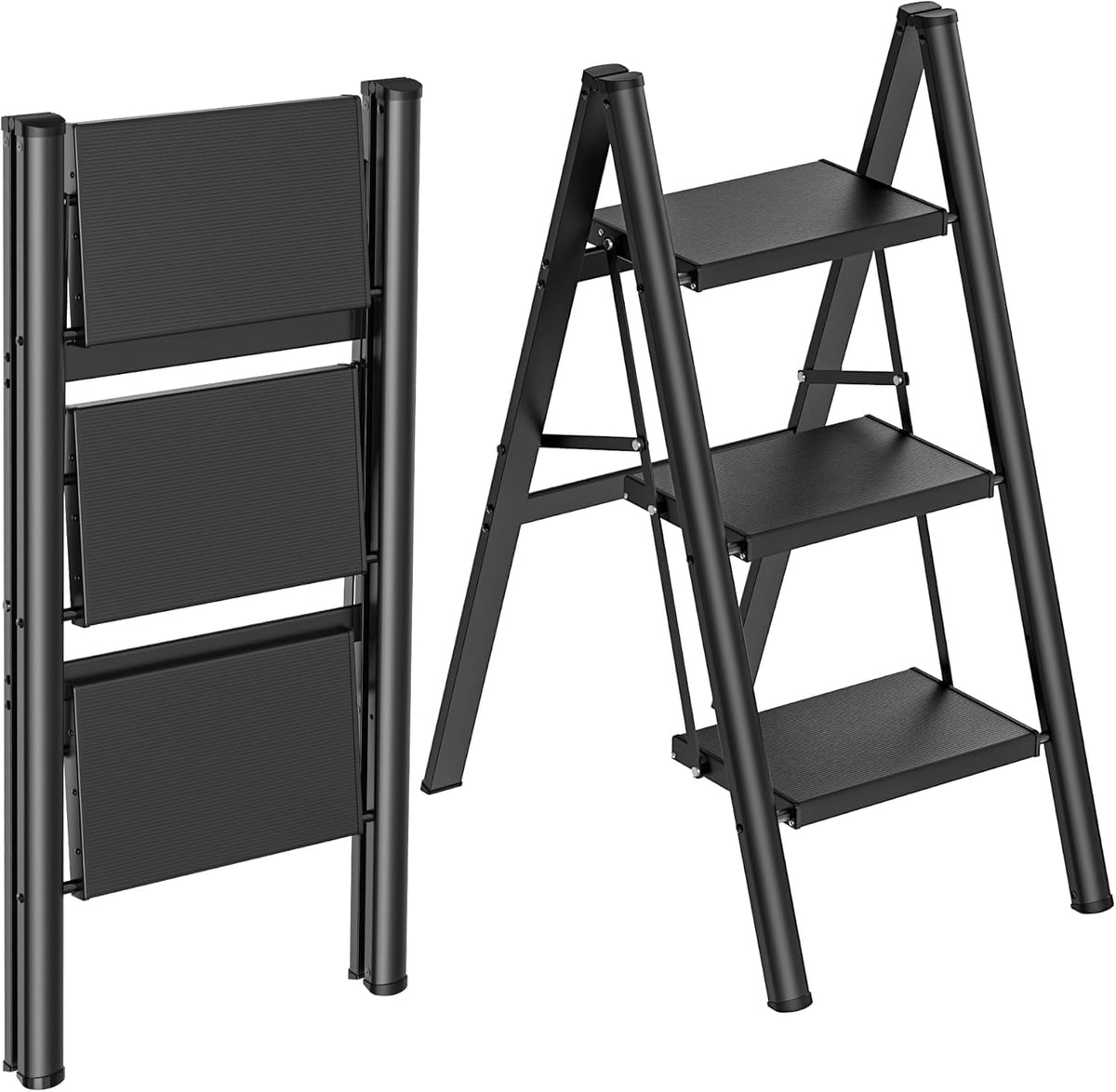 3 Step Aluminum Folding Step Stool M350289