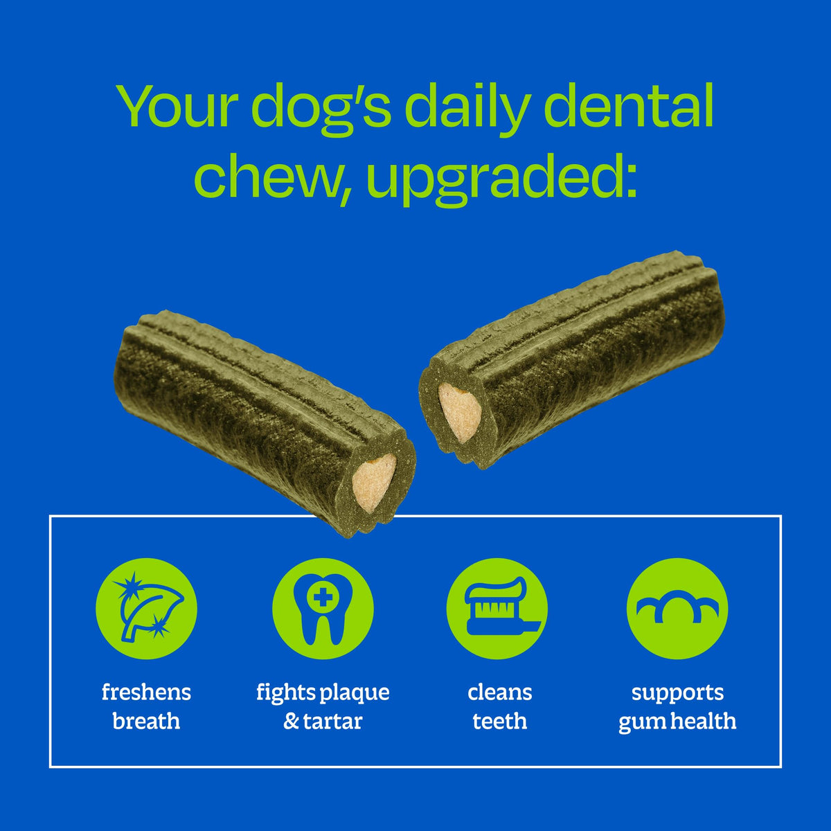 Brushless Toothpaste Dog Dental Treats Small Breeds 18 ct Q9014
