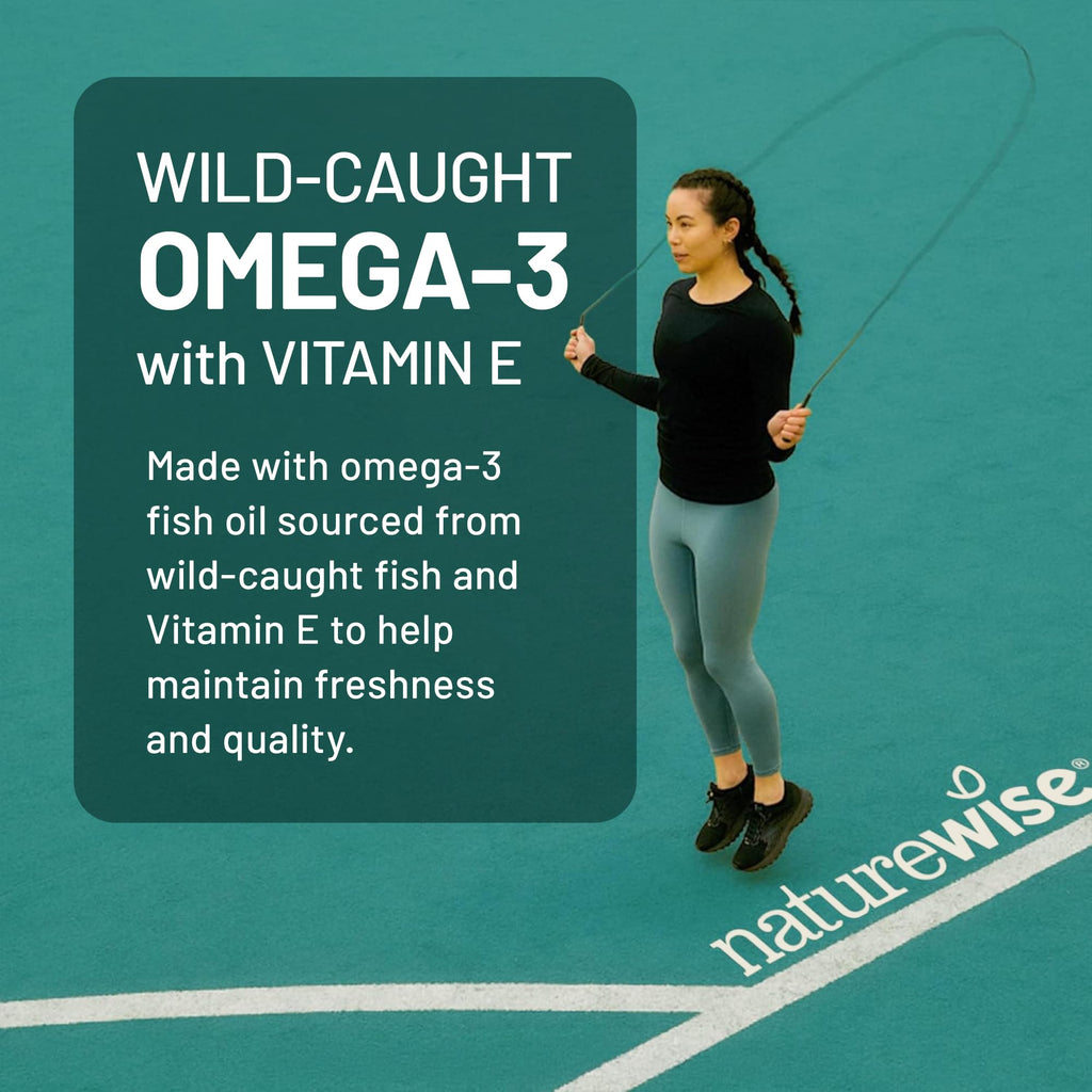 Omega 3 Fish Oil Supplement 1000mg 600 EPA 400 DHA Lemon Flavor 60 Softgels G778