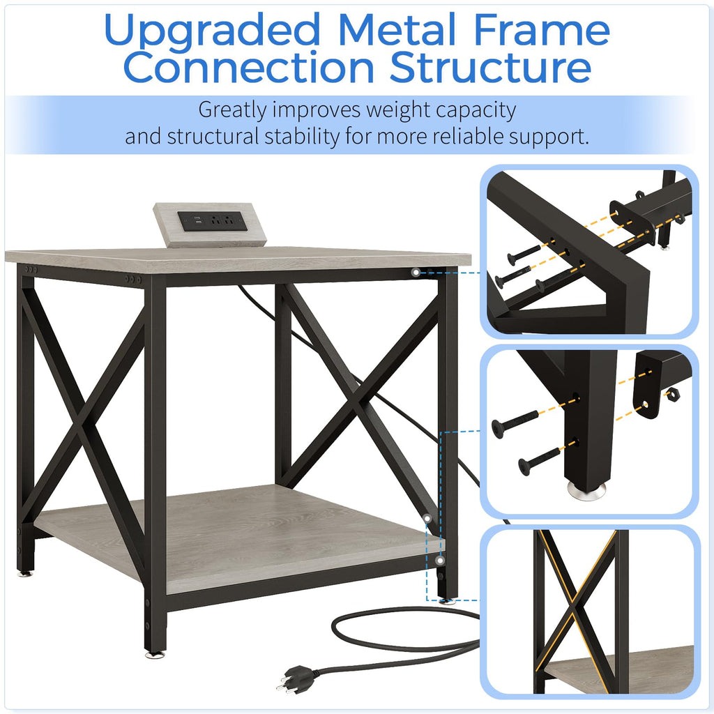 24"x23.6" Printer Stand with Power Outlet O53430
