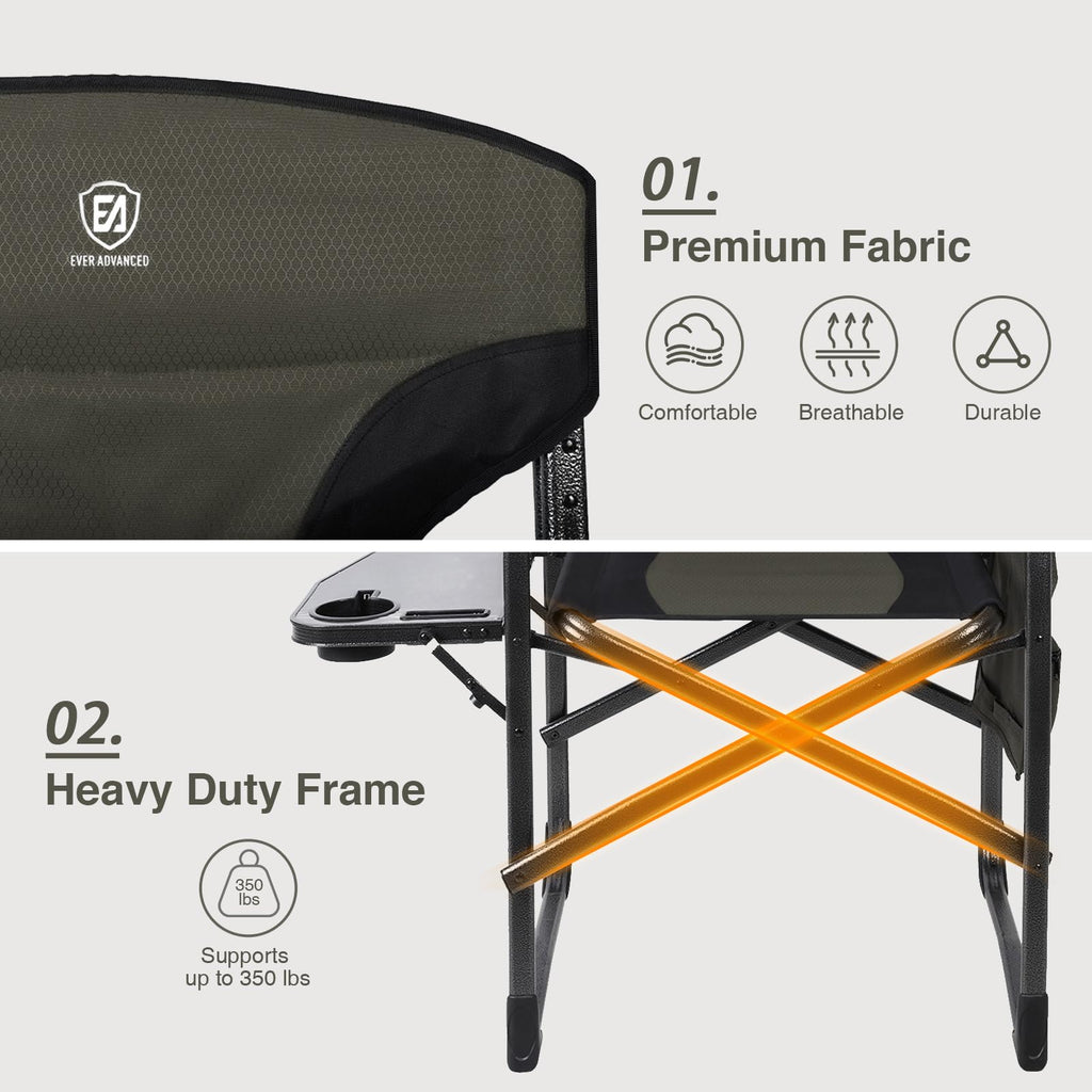 Lightweight Aluminum Director Camping Chair Q42703