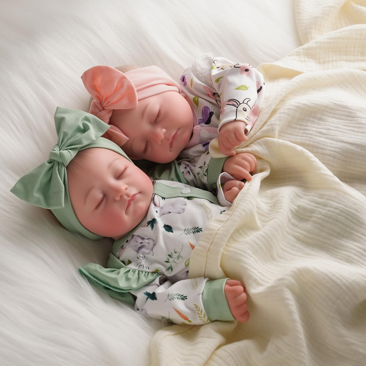 Lifelike Reborn Baby Dolls Twins 20 inch C20737