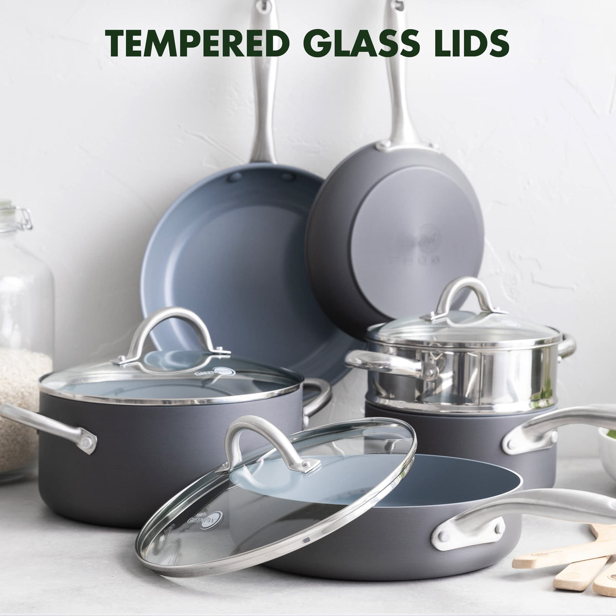 Hard Anodized Ceramic Nonstick 12 Piece Cookware Set N590