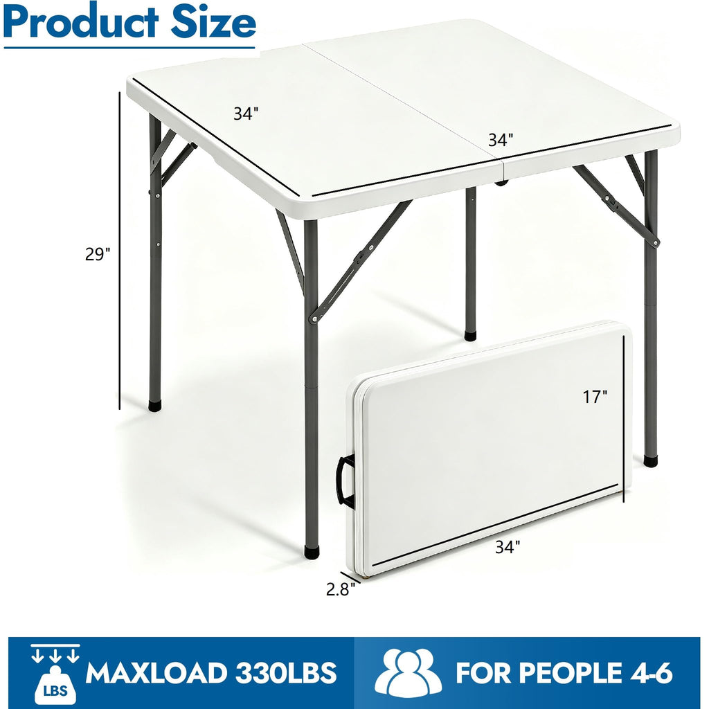 34Inch Square Folding Card Table F4975