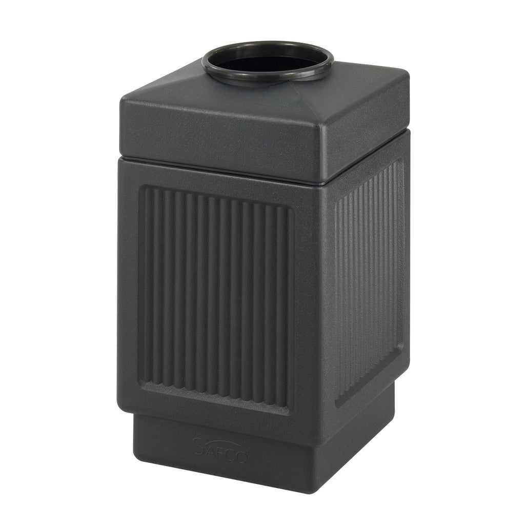 38 Gallon Black Open Top Trash Can P936758