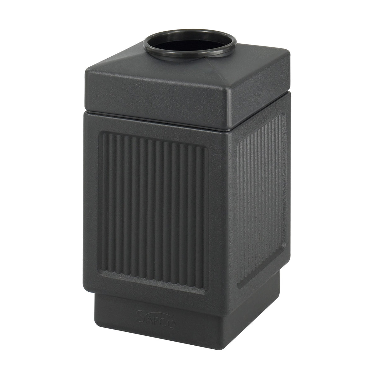 38 Gallon Black Open Top Trash Can P936758