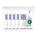 100 Count Drawstring Kitchen Trash Bags, 10-12 Liter, White F138