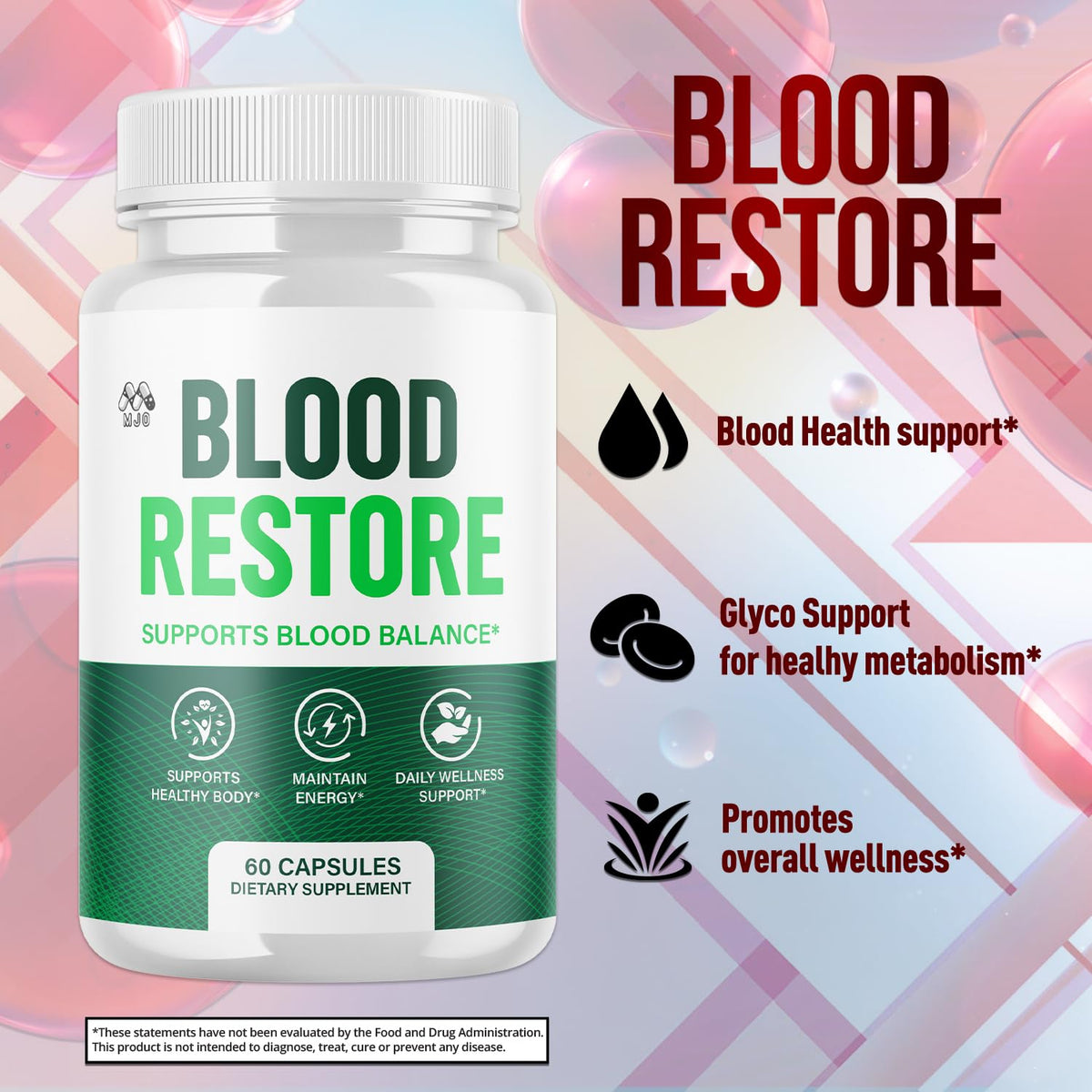 All Natural Blood Health Support Capsules 60 Capsules G310