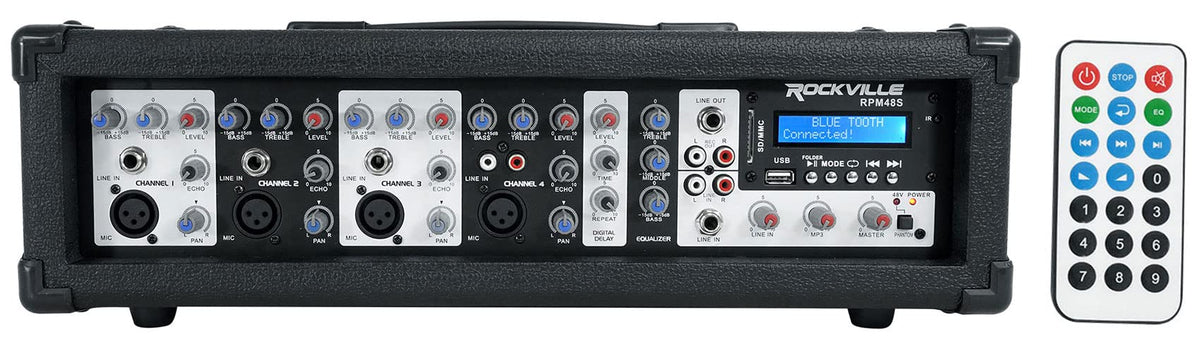 10" DJ PA Speaker Pair with Powered Mixer W207