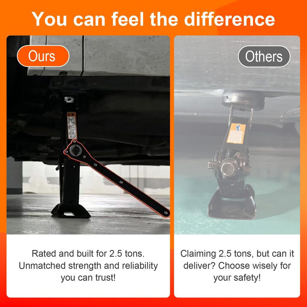 2.5 Ton Scissor Jack with Jack Pads & Tire Repair Kit F622
