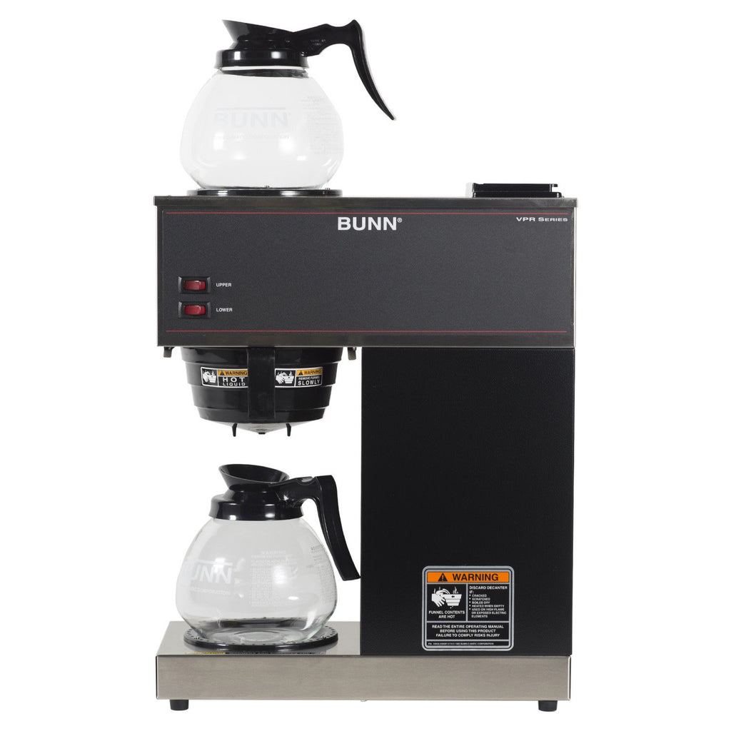 12-Cup Commercial Coffee Brewer with Glass Decanters I2868