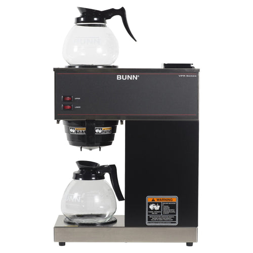 12-Cup Commercial Coffee Brewer with Glass Decanters I2868