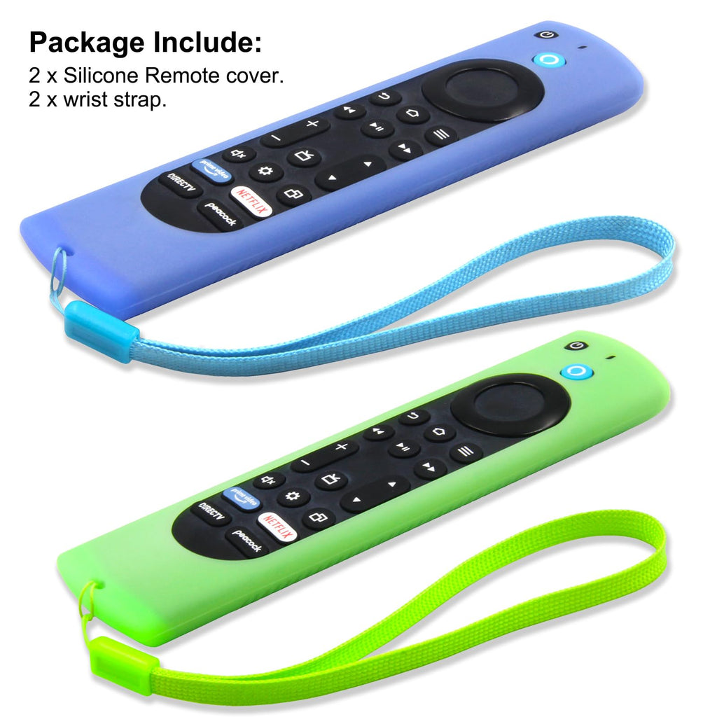 Silicone Remote Case 2pcs Nightglow Green and Blue C6492