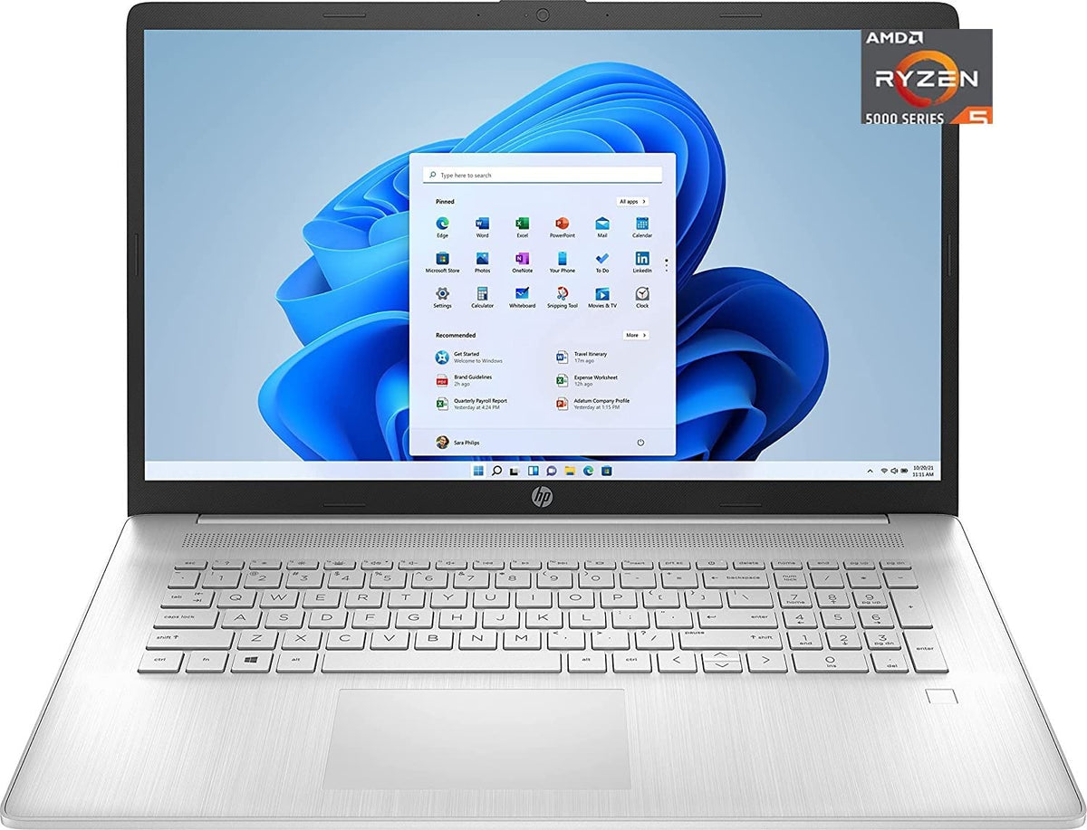17.3" Full HD Laptop, AMD Ryzen 5, 8GB RAM, 512GB SSD, Natural Silver Z2078