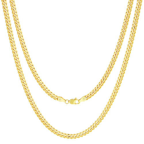 10K Yellow Gold Cuban Link Chain Necklace S65734