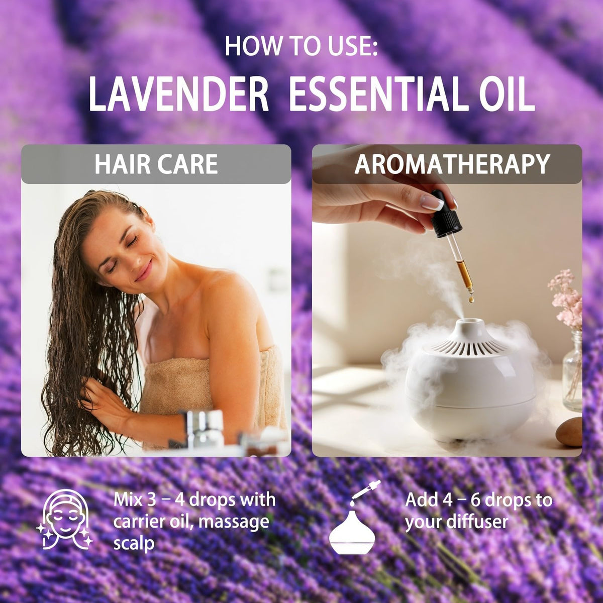 Lavender and Apple Essential Oil 4 Fl Oz T112