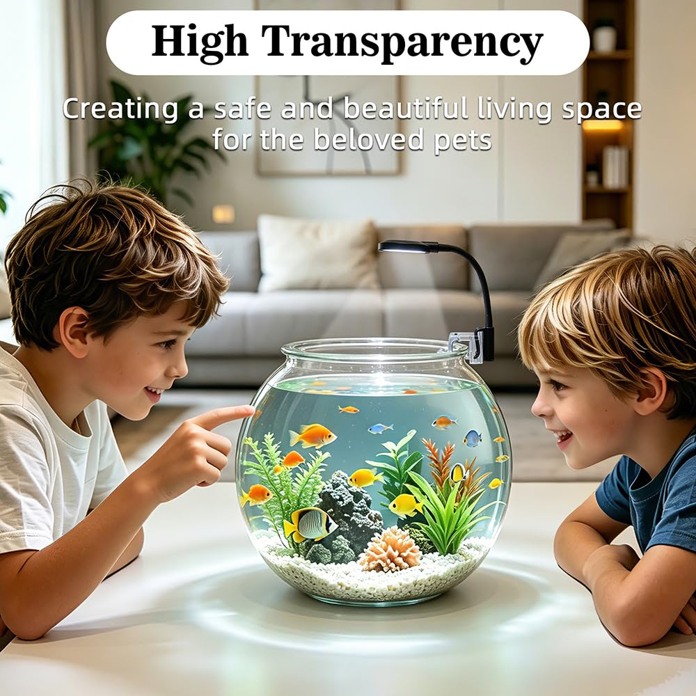 1 Gallon Plastic Aquarium Starter Kit with USB Filtration and Lighting X20486
