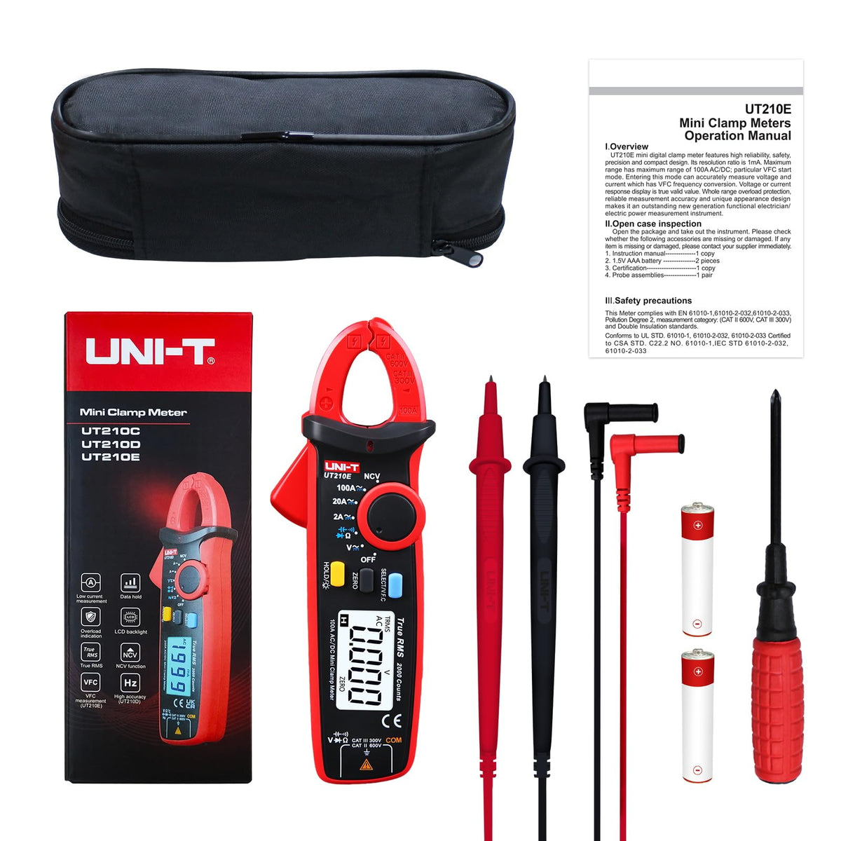Mini Digital Clamp Meter & Phillips Screwdriver Q405